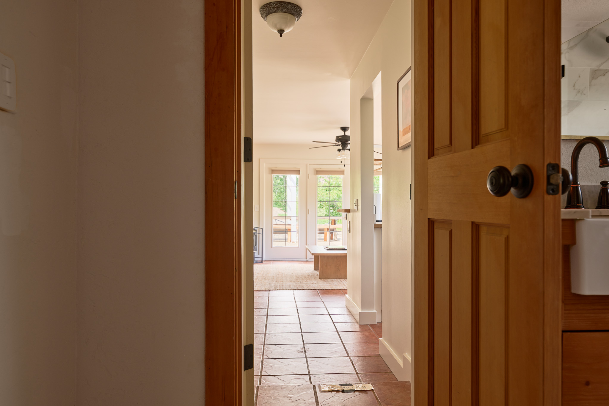 Connecting door into the guest suite