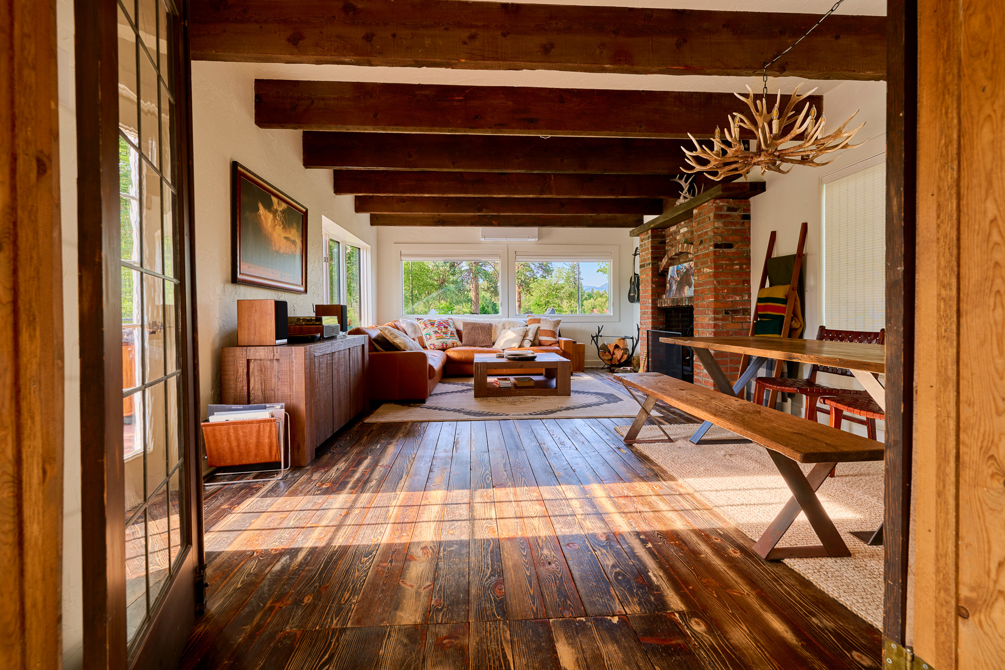 Main living room through the double doors