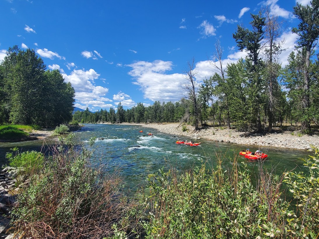 Rafting the Methow down valley